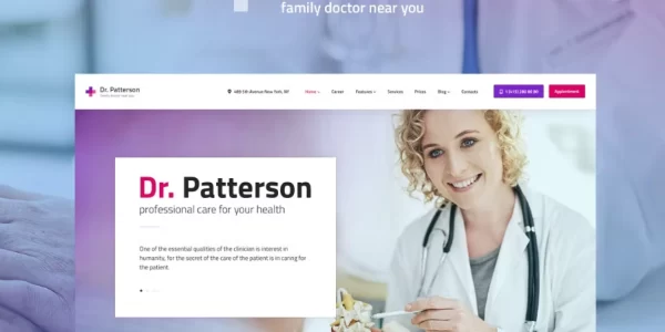 Dr.Patterson Medical WordPress theme 1.2.6 GPL Theme
