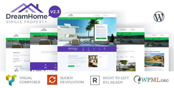DreamHome Single Property WordPress Theme 3.1 GPL Theme