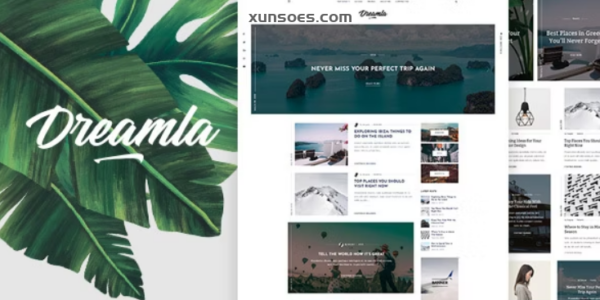Dreamla Clean WordPress Blog 1.6 GPL Theme