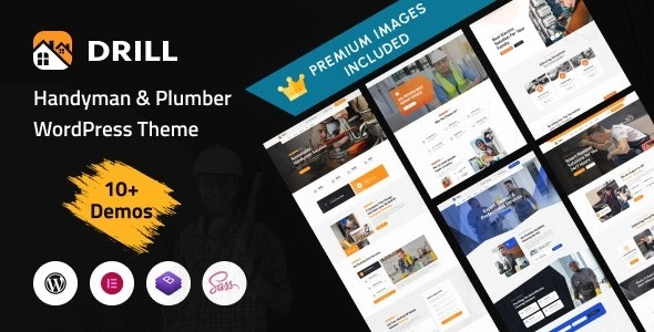 Drill Handyman Plumber Services WordPress Theme 1.0.5 GPL Theme
