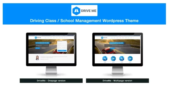 Driveme Driving School WordPress Theme 1.5.2.1 GPL Theme