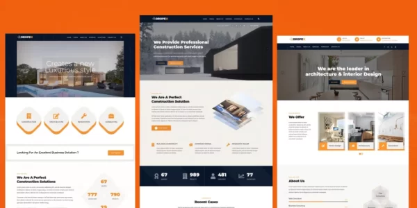 Dropex Architecture WordPress Theme 1.0 GPL Theme