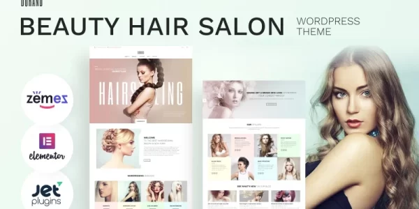 Durand Beauty Hair Salon WordPress Theme 1.0.0 GPL Theme