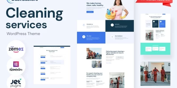 Dust Busters Cleaning Services Business WordPress Theme 1.0.1 GPL Theme