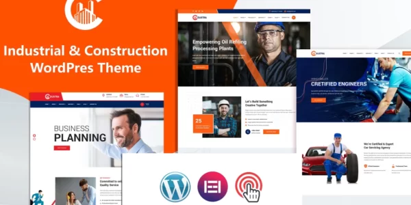 Dustra Industrial Construction WordPress Theme 1.5.3 GPL Theme
