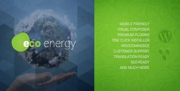 ECO Energy | Ecology Alternative Power Company WordPress Theme 1.9.1 GPL Theme