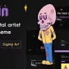 Ealain | Digital Artist Creative Portfolio WordPress Theme + Figma 1.0.3 GPL Theme