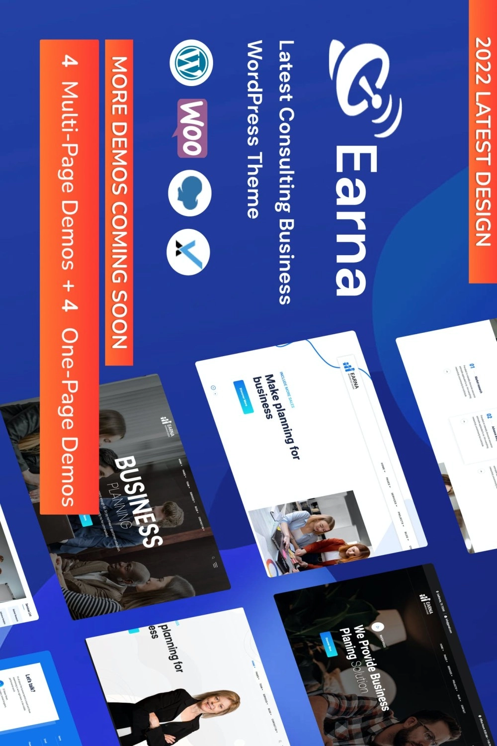 Earna Consulting Business WordPress Theme 1.0 GPL Theme