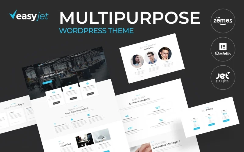 EasyJet Multi Homepage WordPress Theme 1.0.1 GPL Theme
