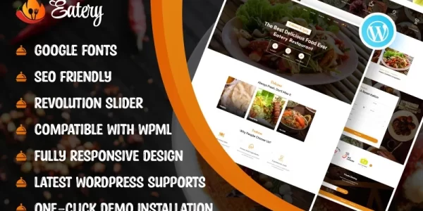 Eatery Restaurant WordPress Theme 1.0.0 GPL Theme