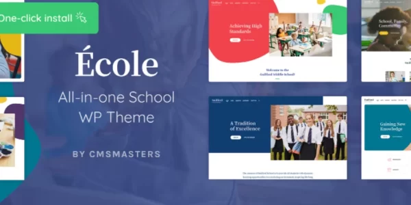 Ecole Education School WordPress Theme 1.0.8 GPL Theme