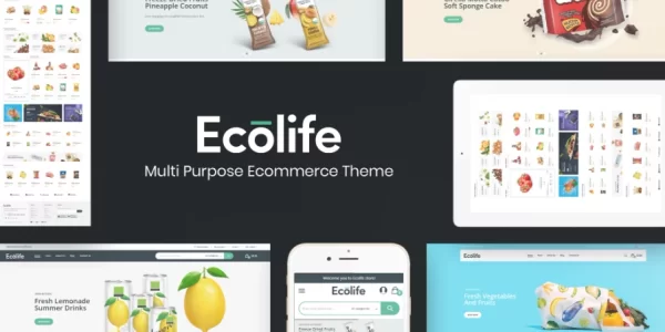 Ecolife Organic WooCommerce WordPress Theme 1.0.5 GPL Theme