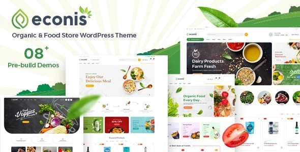 Econis – Organic Food Store WordPress Theme 2.0.4 GPL Theme