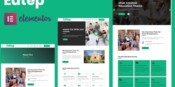 Edtep Education Elementor WordPress Theme 1.0.0 GPL Theme