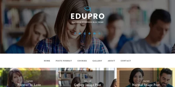 EduPro Education Blog WordPress Theme 1.1.0 GPL Theme