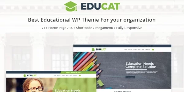 Educat Education WordPress Theme 2.0.8 GPL Theme