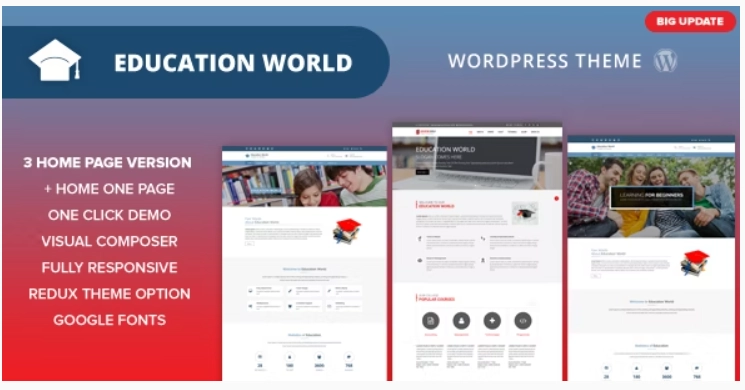 Education World WordPress Theme 1.0 GPL Theme