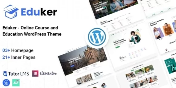 Eduker 1.0.0 – Education WordPress Theme 1.0.8 GPL Theme