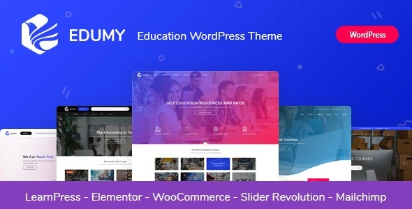 Edumy LMS Online Education Course WordPress Theme 1.2.20 GPL Theme