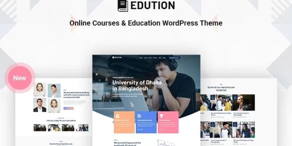 Edution Online Courses Education Responsive WordPress Theme 1.0.0 GPL Theme