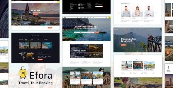 Efora Travel Agency WordPress Theme 2.0 GPL Theme