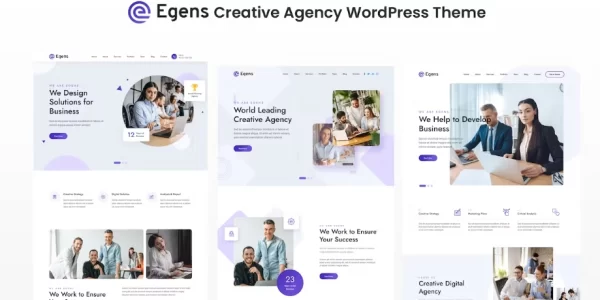 Egens Creative Agency WordPress Theme 1.0 GPL Theme