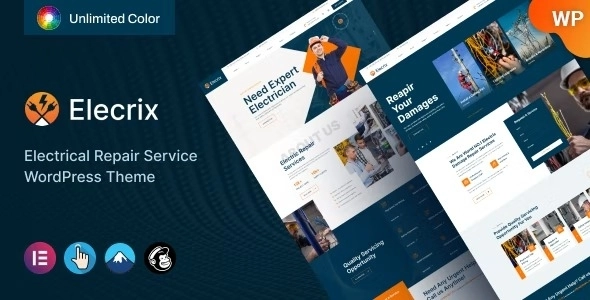 Elecrix – Electrical Repair Services WordPress Theme 1.0.1 GPL Theme