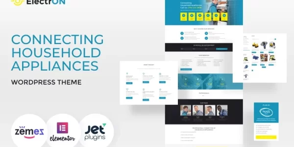 ElectrON Connecting Household Appliances WordPress Theme 2.0.1 GPL Theme