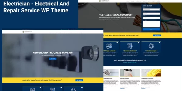 Electrician Electrical Service WordPress 1.0 GPL Theme