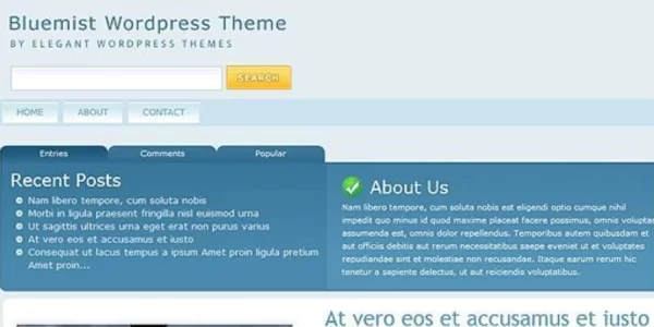 Elegant Themes BlueMist WordPress Theme 5.1.15 GPL Theme