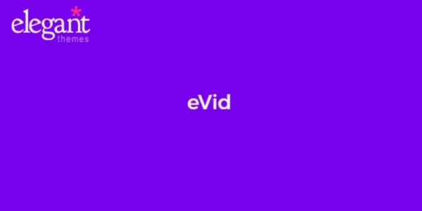 Elegant Themes eVid 4.6.13 GPL Theme