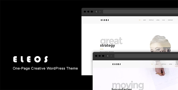 Eleos One-Page Creative WordPress Theme 1.3.3 GPL Theme