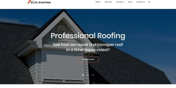 Elite Roofing Company WordPress Theme 1.0.0 GPL Theme