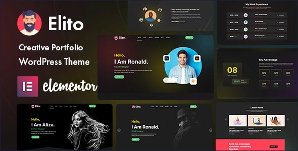 Elito Creative Portfolio WordPress Theme 1.0.2 GPL Theme