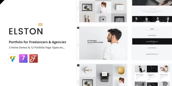 Elston Portfolio for Freelancers Agencies 1.8.1 GPL Theme