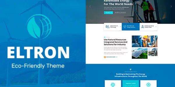 Eltron Solar Energy Elementor WordPress Theme 1.9 GPL Theme