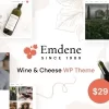 Emdene Wine Cheese WordPress Theme 1.0.3 GPL Theme