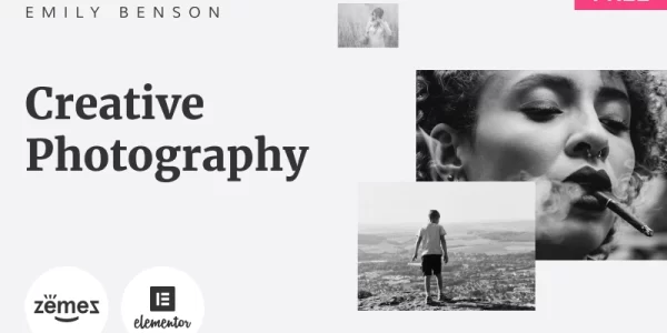 Emily Benson Free Photography One Page WordPress Theme 1.0.1 GPL Theme
