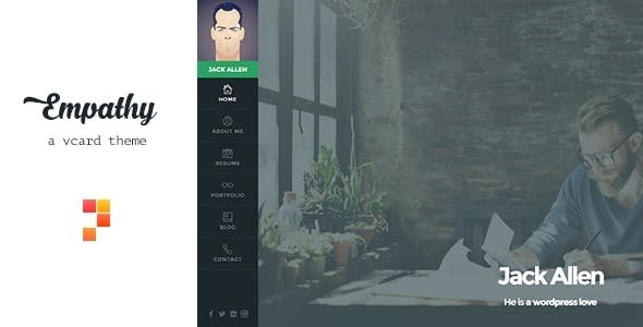 Empathy A vCard WordPress Theme 1.4.1 GPL Theme