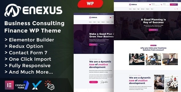 Enexus Consulting Business Elementor WordPress Theme 1.0 GPL Theme
