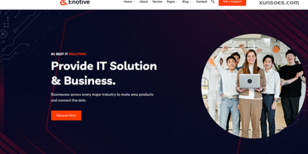 Enotive IT Solutions and Business WordPress Theme 1.0.1 GPL Theme