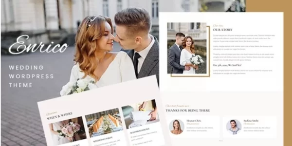 Enrico Wedding WordPress Theme 1.0 GPL Theme
