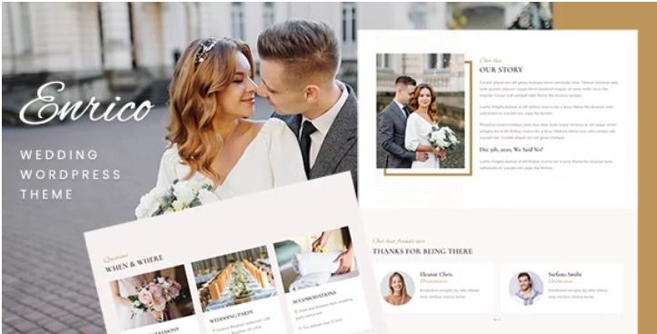 Enrico Wedding WordPress Theme 1.0 GPL Theme