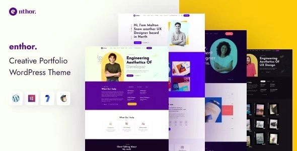 Enthor Creative Portfolio WordPress Theme 1.0.8 GPL Theme