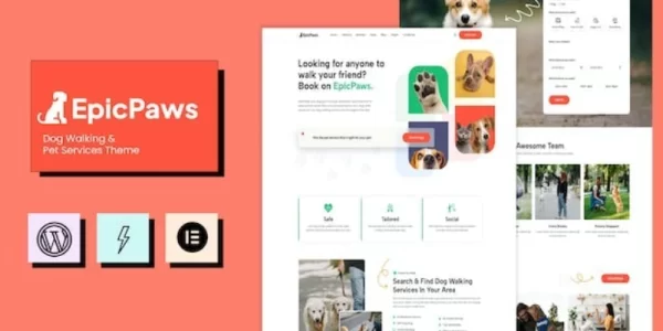 EpicPaws – Dog Walking Pet Services Theme 1.3 GPL Theme