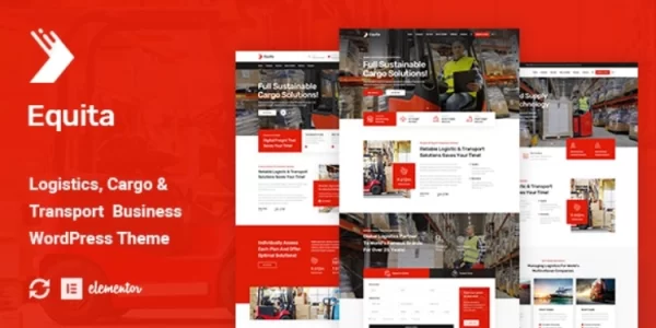 Equita Logistics Cargo WordPress Theme 1.0.1 GPL Theme