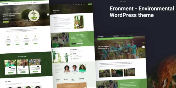 Eronment Environmental WordPress theme 1.4 GPL Theme