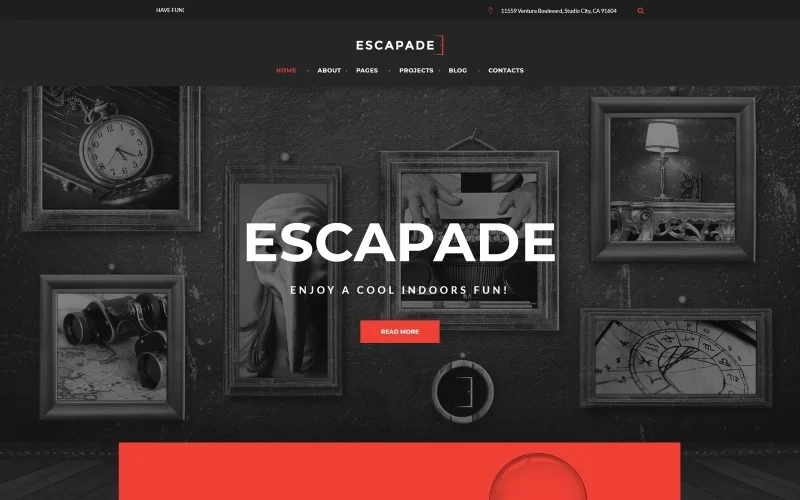 Escapade Escape Room Responsive WordPress Theme 1.0.0 GPL Theme