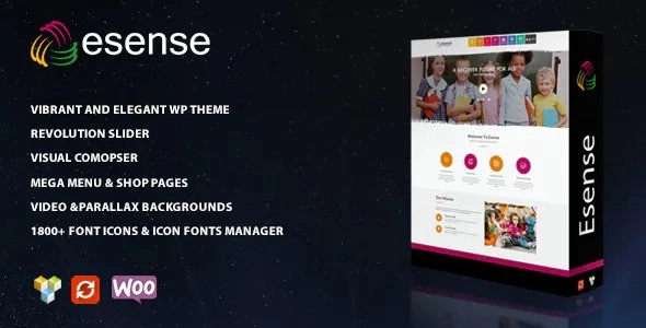 Esense Vibrant and elegant WP theme 2.9 GPL Theme