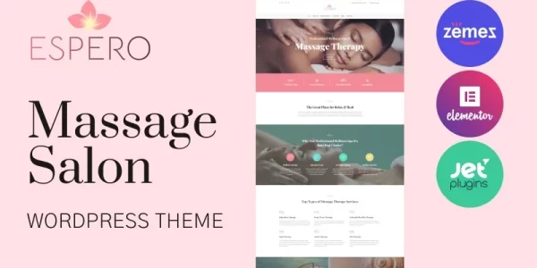 Espero Massage Salon Responsive WordPress Theme 1.0.0 GPL Theme
